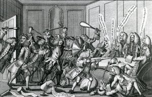 Warwick-linnan piiritys eli taistelu jäsenten ja lisensiaattien välillä, 1768 tekijältä English School