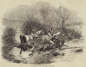 Southgate Steeple Chase, Scene at the Brook (kaiverrus) tekijältä English School