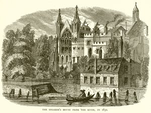The Speakers House from the River, vuonna 1830 tekijältä English School