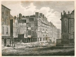 The Strand, Lontoo, ennen sen parannusta vuonna 1810 tekijältä English School
