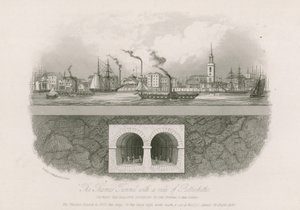 Thames-tunneli, josta on näkymät Rotherhithelle tekijältä English School
