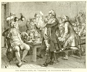 Frederick William I:n tupakkaklubi tai Tabagie tekijältä English School