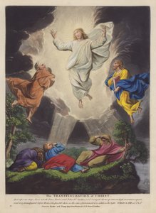 Kristuksen kirkastus (väri litho) tekijältä English School