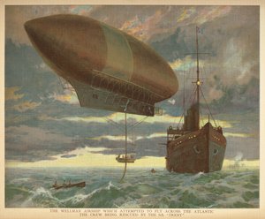 "Wellman-ilmalaiva, joka yritti lentää Atlantin yli, ja miehistön pelasti S.S. "Trent". Pienten ihmisten ilmalaivojen kirja. Lontoo: Ernest Nister, [1912] tekijältä English School