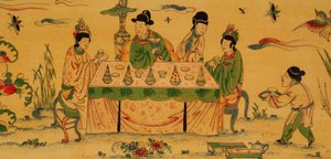 Witcombe Cabinet, n. 1697 (japanilainen ja hopeoitu puu) tekijältä English School