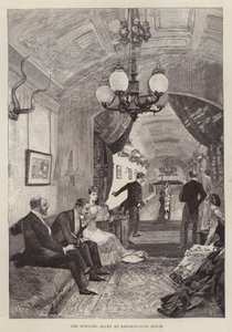 Keilahalli Sandringham Housessa, Norfolkissa (litho) tekijältä English School