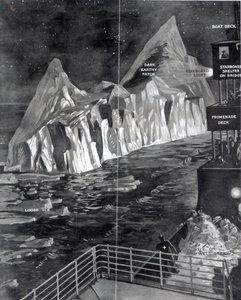 Kuuluisa jäävuori, jonka J. Scarrott näki Titanicilla, 1912 tekijältä English School