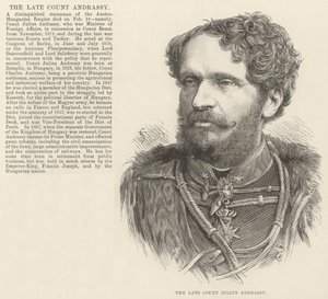 Edesmennyt kreivi Julius Andrassy (kaiverrus) tekijältä English School
