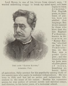 Edesmennyt "Kamar Katiba", armenialainen runoilija (kaiverrus) tekijältä English School