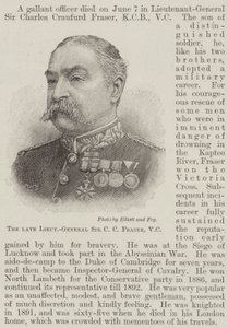 Edesmennyt kenraaliluutnantti Sir C C Fraser, VC (kaiverrus) tekijältä English School