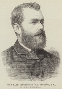 Edesmennyt luutnantti F S Jackson, RN, HMS Inflexible (kaiverrus) tekijältä English School