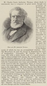 Edesmennyt M Ambroise Thomas (kaiverrus) tekijältä English School