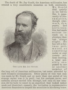 Edesmennyt herra Jay Gould (kaiverrus) tekijältä English School