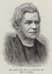 Edesmennyt pastori J S Howson, DD, Chesterin dekaani (kaiverrus) tekijältä English School