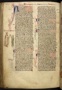 Henrik III:n ja Eleanor of Provencen avioliitto The Historia Anglorumista, Matthew Paris, MS Royal 14 CVII, f. 124.v, n. 1250-59 tekijältä English School