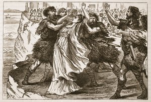 Kapinoivat orjat Ennassa (litografia) tekijältä English School