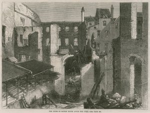 Savile Housen rauniot, Leicester Square, Lontoo, tulipalon jälkeen tekijältä English School