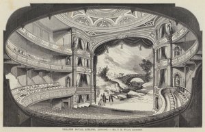 Theatre Royal, Adelphi, Lontoo (kaiverrus) tekijältä English School