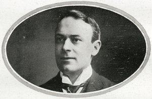 Thomas Andrews, Jr., yksityiskohta RMS Titanicin matkustajista, teoksesta The Sphere, 27. huhtikuuta 1912 (litho) (katso myös 450780) tekijältä English School