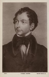 Thomas Moore (1779-1852), irlantilainen runoilija, laulaja ja viihdetaiteilija (litografia) tekijältä English School