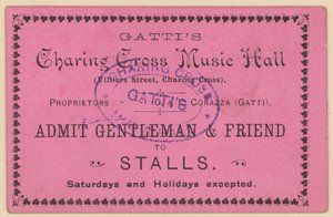 Lippu Gattis Charing Cross Music Halliin tekijältä English School
