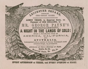 Pääsylippu Mr George Paynesin viihteeseen A Night in the Lands of Gold tekijältä English School