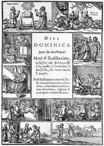 Nimisivu teokseen Thomas Youngs Dies Dominica, 1639 tekijältä English School