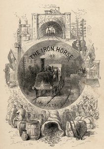 R.M.:n The Iron Horse or Life on the Line otsikkosivu. Ballantyne, julkaistu 1884 tekijältä English School