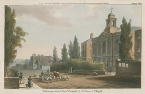 Tottenham Court Road Turnpike ja St James Chapel, Lontoo