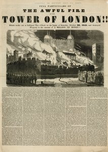 Tower of London Fire, 1841 tekijältä English School
