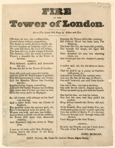 Tower of London Fire, 1841 tekijältä English School