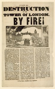 Tower of London Fire, 1841 tekijältä English School