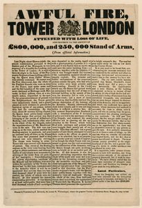 Tower of London Fire, 1841 tekijältä English School