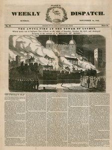 Tower of London Fire, 1841 tekijältä English School