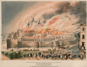 Tower of London Fire, 1841 tekijältä English School