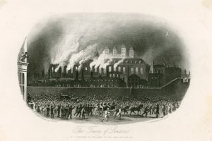 Tower of London Fire, 1841 tekijältä English School