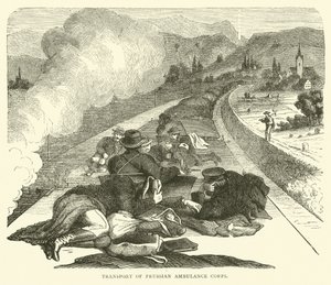 Preussin ambulanssijoukon kuljetus, marraskuu 1870 tekijältä English School