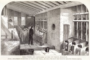 Tread-Wheel ja Oakum-Shed kaupunginvankilassa, Holloway, Lontoon rikosvankiloista ja Henry Mayhew