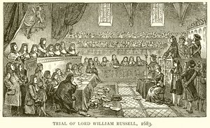 Lordi William Russellin oikeudenkäynti, 1683 tekijältä English School