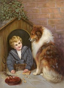 Turned Out - Poika teeskentelee olevansa collie-koira (värilitro) tekijältä English School