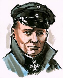 Tuntematon muotokuva saksalaisesta komentajasta tekijältä English School