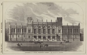 Lontoon yliopisto, Burlington Gardens, herra Pennethorne, arkkitehti (kaiverrus) tekijältä English School