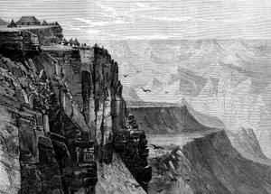 Näkymä Kings Housen lähellä olevasta pisteestä, British Expedition to Abessinia, 1868 tekijältä English School