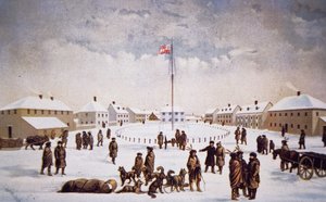 Näkymä Fort Garrylle (värinen lito) tekijältä English School