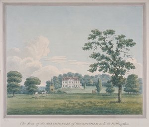 Näkymä Hillingdon Housesta, n. 1820 (wc paperilla) tekijältä English School