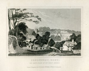 Näkymä Penshurst, Kent, n. 1840 tekijältä English School