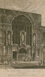 Näkymä Pyhän Maria Magdalenan kappelille, Guildhall, Lontoo tekijältä English School
