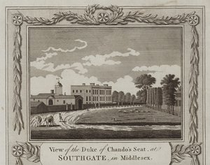 Näkymä Duke of Chandosin istuimelle tekijältä English School