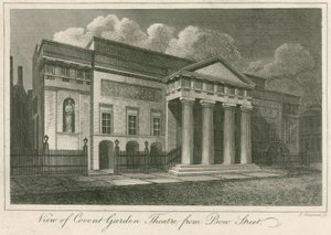 Näkymä Lontoon Covent Garden Theatren ulkopuolelta Bow Streetiltä tekijältä English School