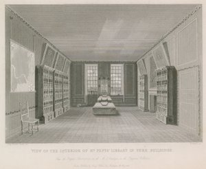 Näkymä Mr Pepys Libraryn sisätiloista York Buildingissa tekijältä English School